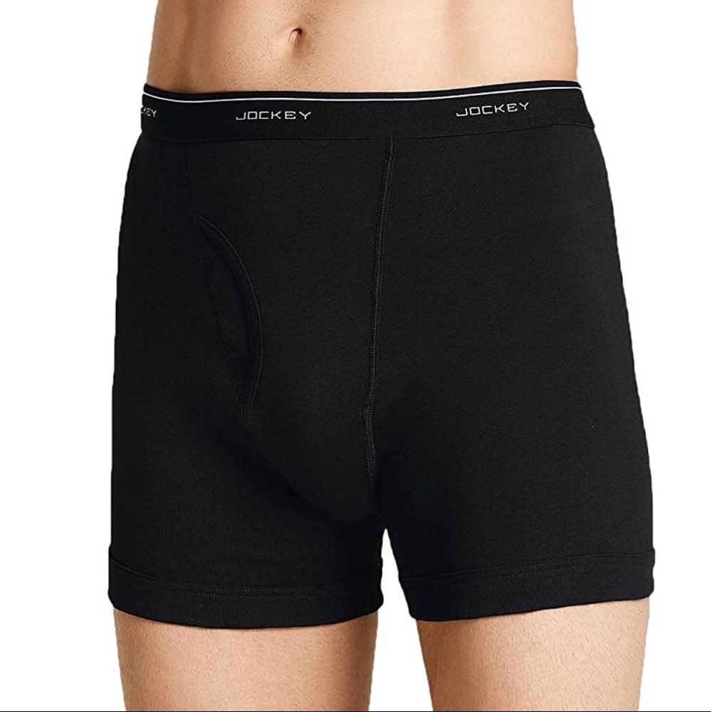 Jockey Tailored Essentials Mid-Rise Midway Briefs Maxstretch Black 3-Pack Size S